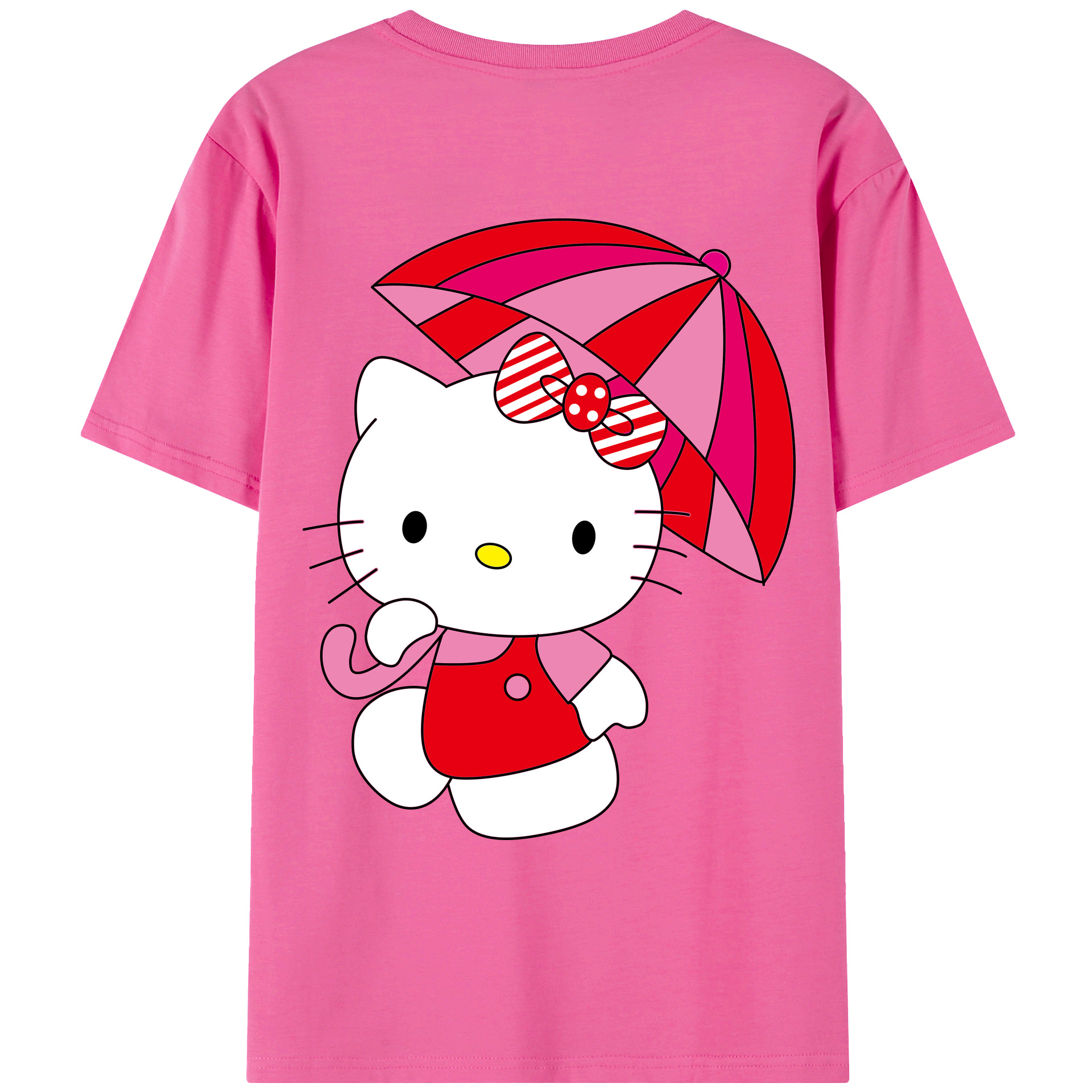 （画像用） Hello Kitty ハローキティ レディース半袖Tシャツ(バックプリント)